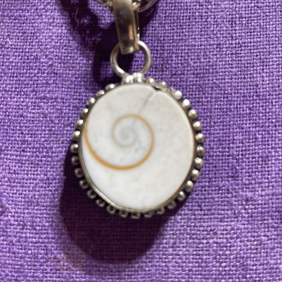 SHIVA Shell pendant necklace - s925 sliver - - Picture 2 of 4